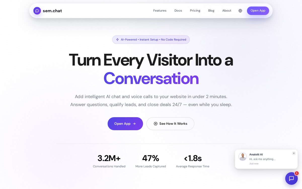 sem.chat website