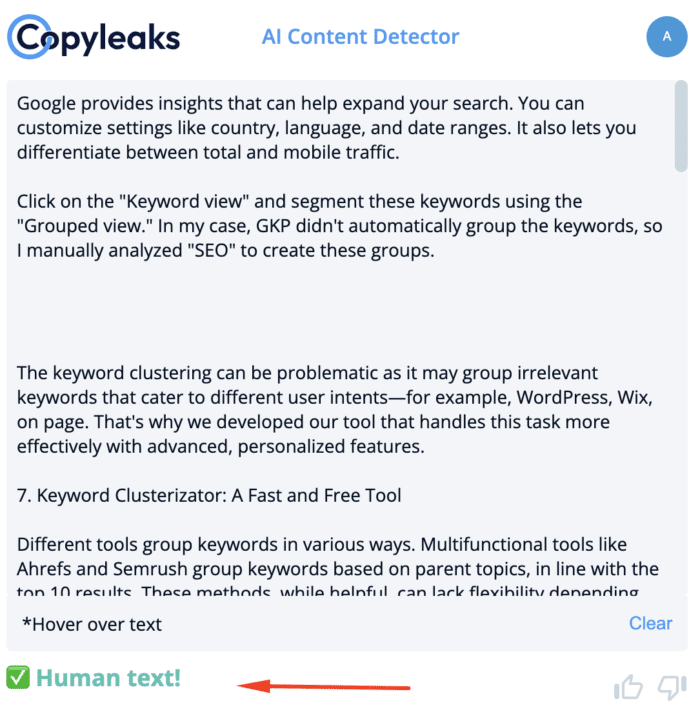 Copyleaks - Free AI SEO Tool